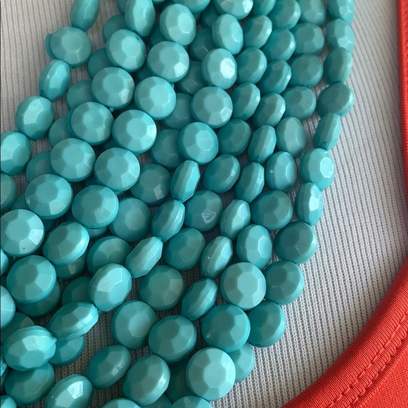 11 Multi layers blue necklace and earrings… - Picture 3 of 5